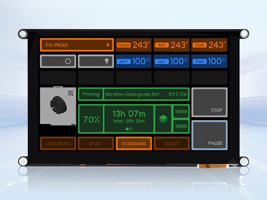 The application of serial port display screens (Guition) in 3D printers.